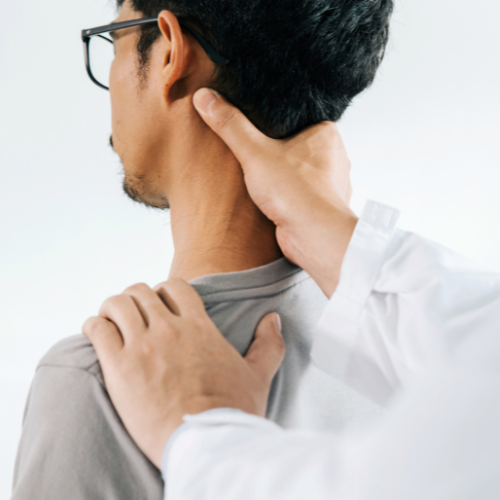 Dr. Slinger providing chiropractic care